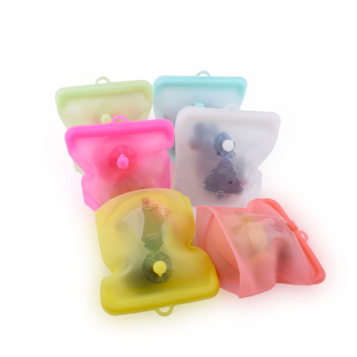 Mikinona 3 Sacchetti In Silicone Per Congelatore Contenitori Per Alimenti Contenitori Per Alimenti Sacchetti Per Il Pranzo In Silicone Sacchetti Per Alimenti Per Sacchetti