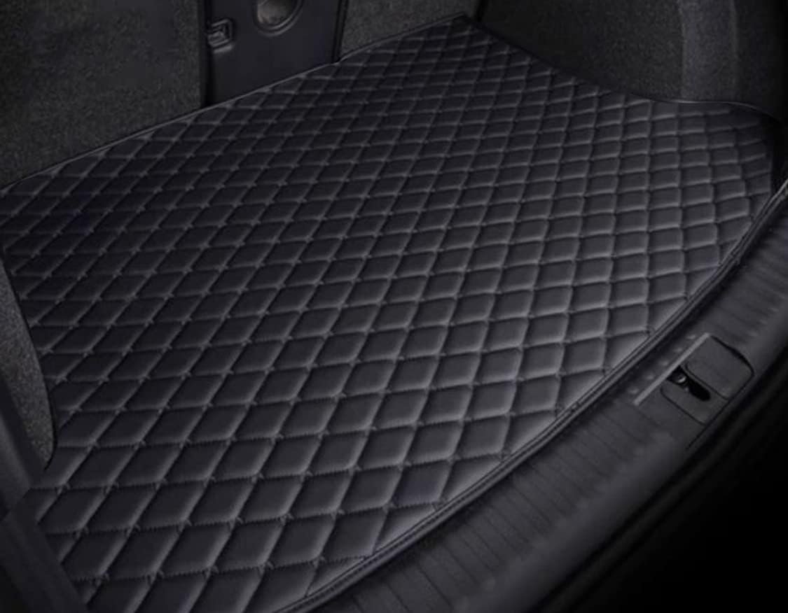 Carify Luxury 7D Car Trunk Mat/Dicky/Boot Mat for Toyota Fortuner Legender| Full Dicky Coverage | Premium Nappa Leatherrete |Precision Diamond Cut |Car Accessories ; Colour, Full Black
