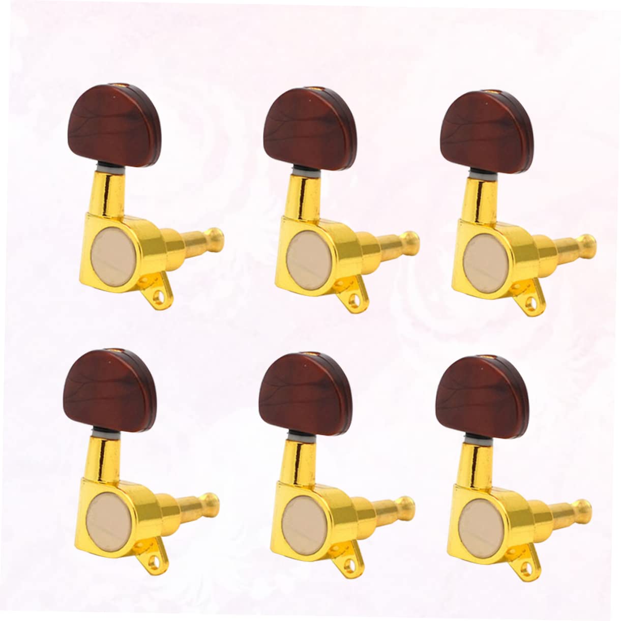 FAVOMOTO Guitar Tuning Pegs Set Replacement for Guitar Machine Heads Oval Tuner Knobs Right Hand for Electric Guitar