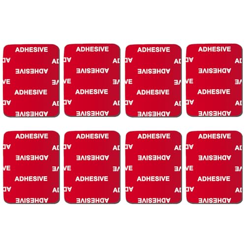 VIIMAKE Lot de 8 Coussinets adhésifs pour GoPro Hero 10, 9, 8, 7, 6, caméra d'action, caméras embarquées (Coussinets de Montage incurvés)