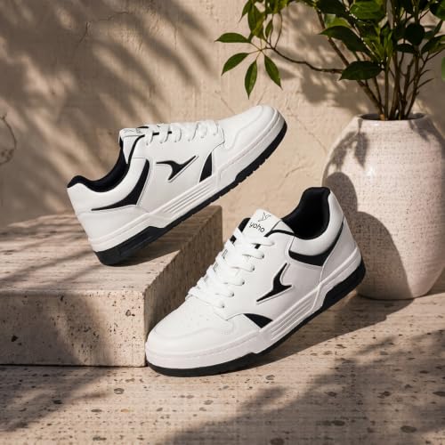 Image of YOHO Men's Sneakers Flo | Stylish & Comfortable | Low Top, Lace Up Casual Shoes for Man /Gents