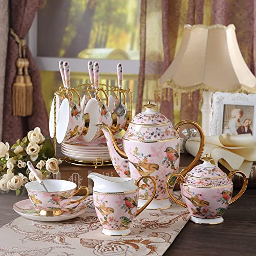BBCBBZ British Bone China Popołudniowa herbata herbaty, filiżanka i spodek, europejski zestaw kawy ceramiczny, czarna herbata, prezent ślubny