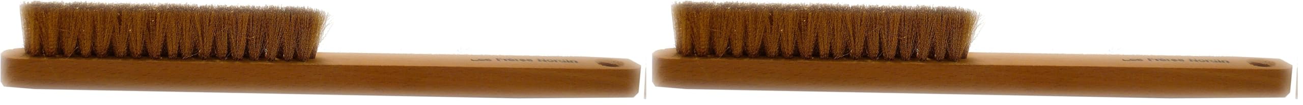 Brosse laiton souple Les Frères Nordin 452817 pour soin des bijoux x2