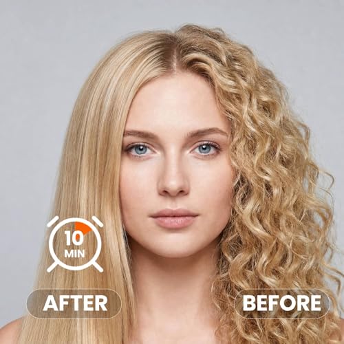 Cepillo alisador para cabello negro miniatura 2