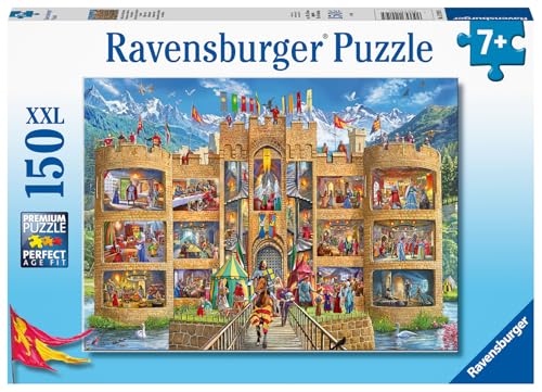 Rompecabezas Ravensburger Castle Cutaway de 150 piezas para niños | Tema vida medieval | Piezas duraderas | Ideal para el desarrollo cognitivo | Excelente regalo para niños de 4 a 8 años miniatura 2