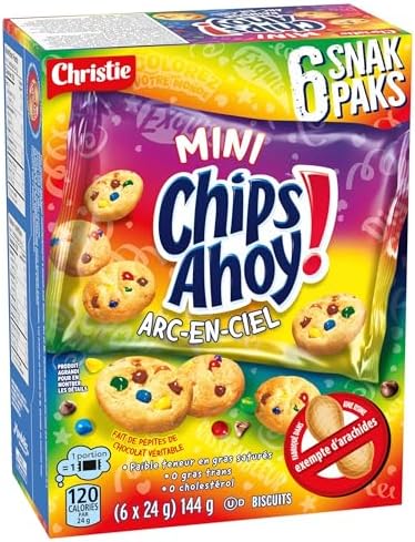 CHIPS AHOY! MINI RAINBOW SNAK PAK 144 G, Baked in Canada — view 10