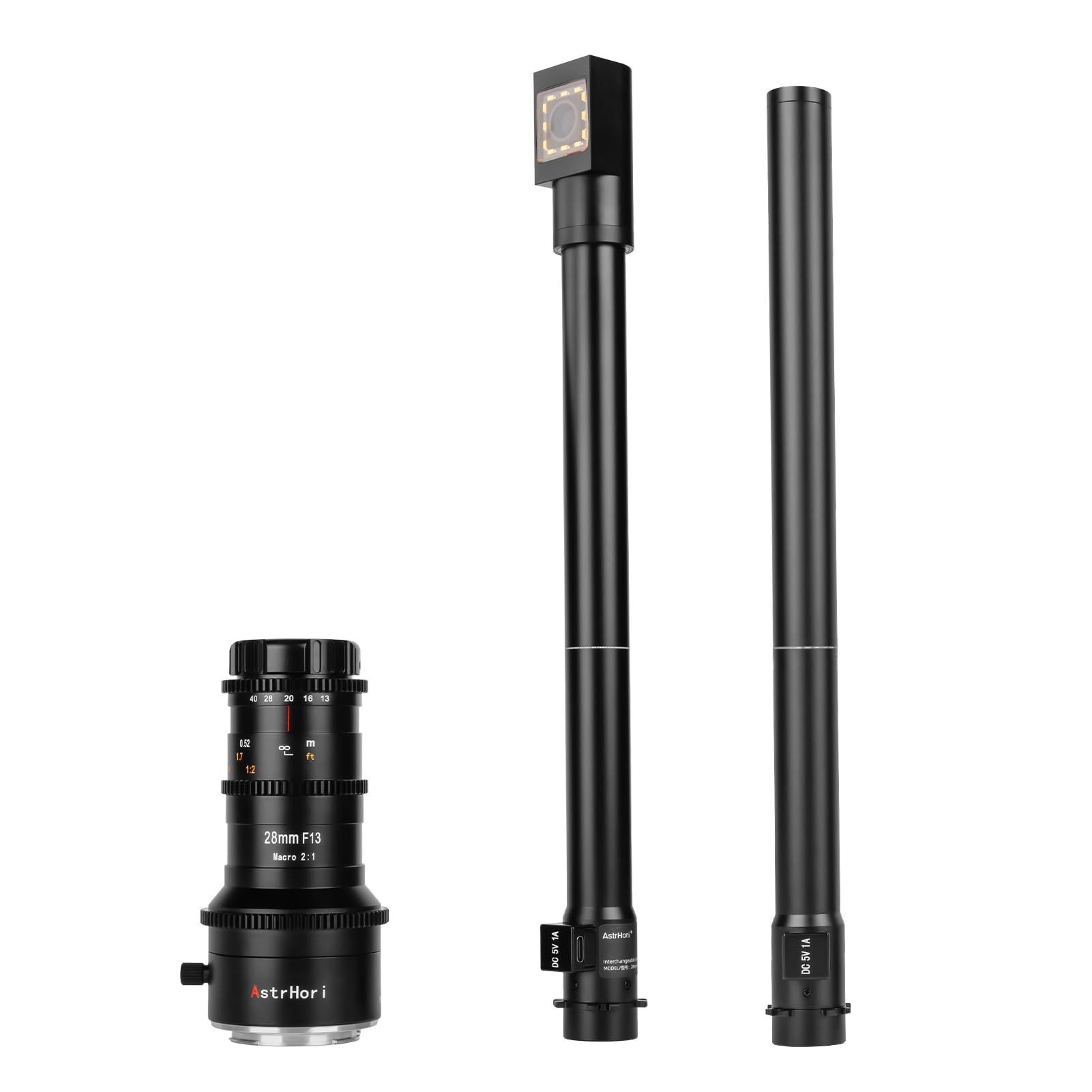 Astrhori 28mm f13 upgrade per canon ef mount cameras con lente periprobe da 90° e base di rotazione a 360°