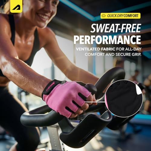 Image of Boldfit Gym Gloves for Women Workout Unisex Cushion Hand Gloves for Gym for Women for Cycling, Weightlifting, Workout Comfortable Fit Bike Riding, Cycling Handgloves - Coregrip