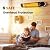 Electric Outdoor Heater, Infrared Patio Heater for Outdoor/Indoor Use, Wall Mounted/Ceiling/Infrared Heater Outdoor, 1500W Electric Patio Heater, MATT BLACK