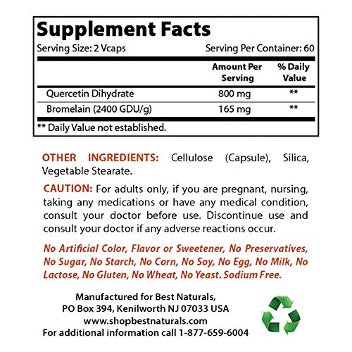 Best Naturals Oregano Oil 250 Mg & Quercetin With Bromelain #TOP2