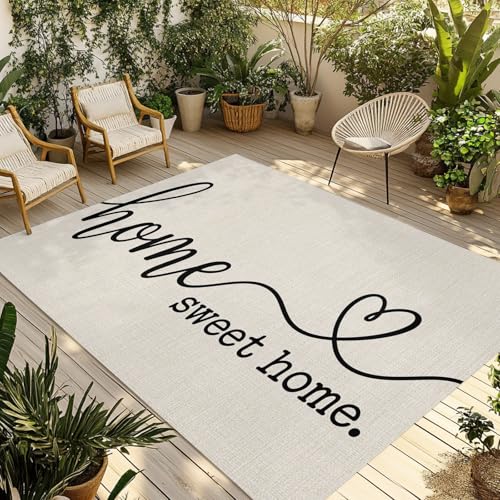 Chic D Sweet Home Outdoor Patio Rug, 3x5 FT Vintage