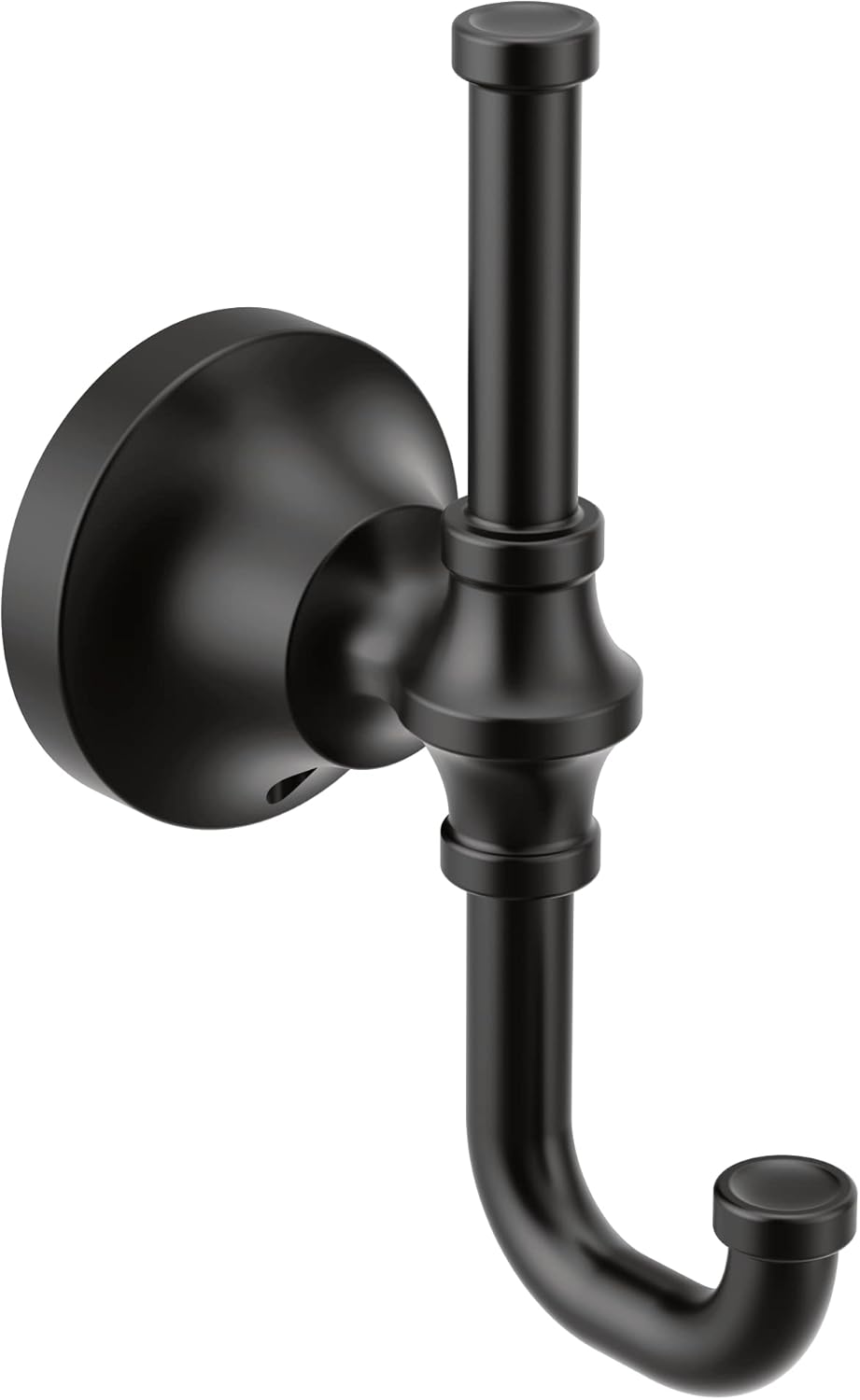 Moen YB0503BL Colinet Traditional Double Robe Hook, Matte Black