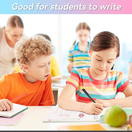 funvce 10Pcs Magischer Stift Nachfüllungen mit 2magischen Stiften und 2-Stifthaltern für wiederverwendbares magisches Übungs-Kopierbuch, Zeichenstift der unsichtbaren Tinte