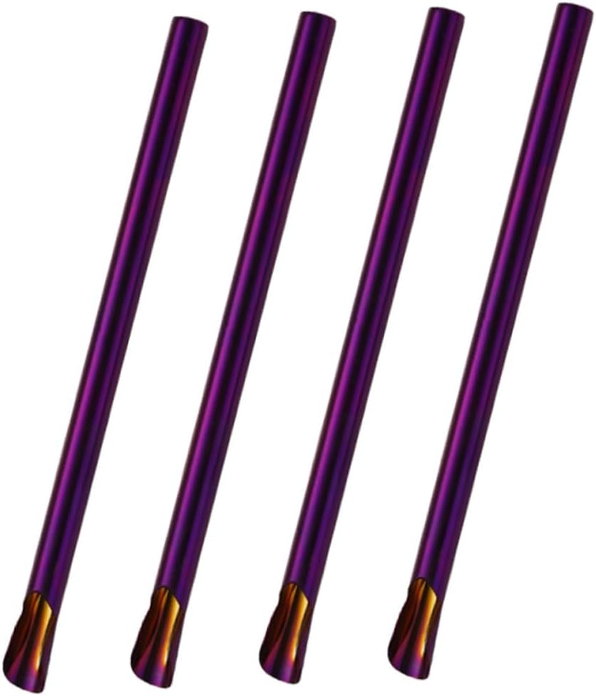Ciieeo 8pcs Stainless Steel Reusable Straws Straws for Bubble Tea Smoothie and Cocktail for Parties Travel and Office