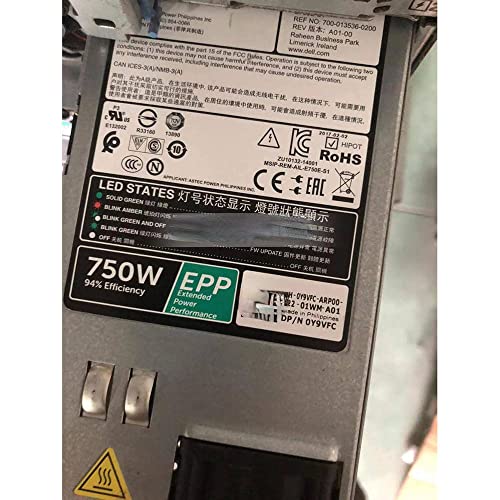 For 750W R630 R730 R730XD power supply �X�C�b�`���O�d�� 0KNHJV V1YJ6 Y9VFC 0KNHJV