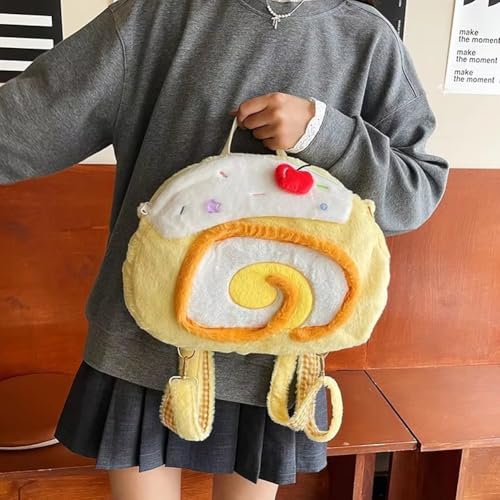 Sac à dos peluche gâteau au design patchwork unique pour exprimer votre style - 5