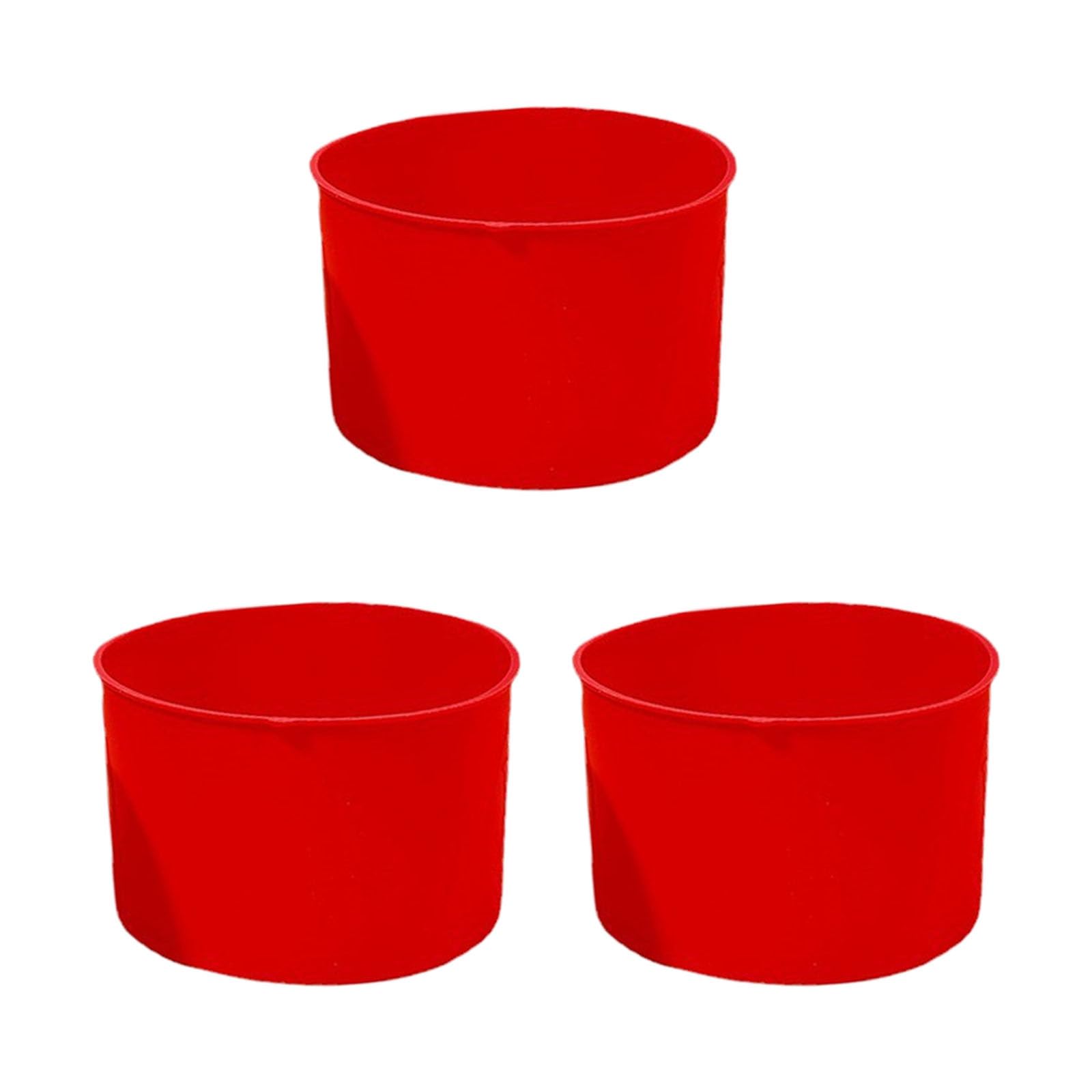 TFAOYS Of 3 Colorful Round Silicone Cake Molds for Baking Desserts and Pastries Bakeware for Parties and Family Gatherings Baking Molds Set