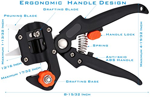 image for NAYE Garden Grafting Tool,Pruner Kit With Grafting Tapes Tree Tags and