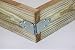 Extra Long Stake Rack Corner Connector set with square holes - Zinc Plated - 2 Corners