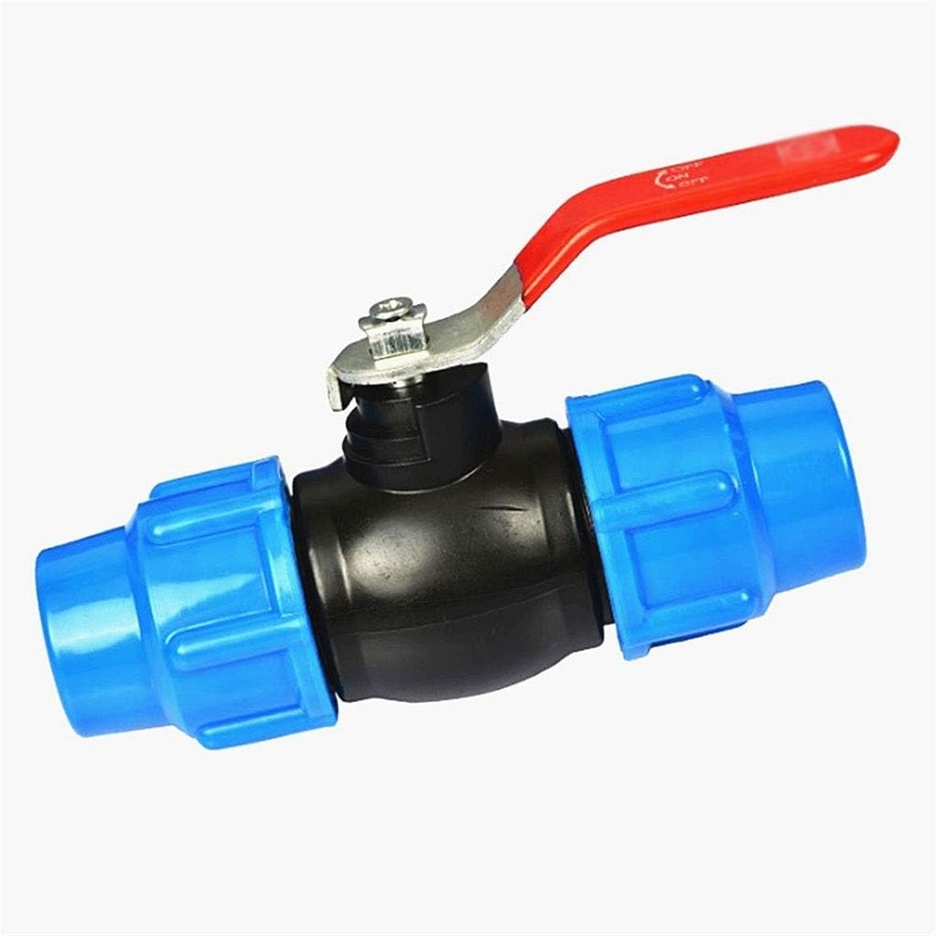 válvula, Válvulas for tuberías de agua, accesorios suministro industrial for el hogar, válvula bola resistente for, conector tubería 1 pieza, 20/25/32/40/50/63 mm(63mm)