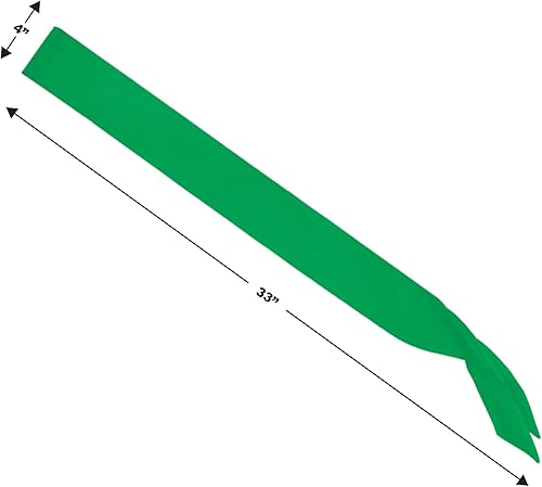 Miniatura 6 de Beistle Cinta de satén en blanco de tela roja accesorio para disfraz de boda graduación Halloween 33 x 4 pulgadas