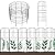 OUSHENG Decorative Garden Fence Fencing, 36in (H) x 16ft (L) Rustproof Metal Wire Panel Border Animal Barrier for Dog, Flower Edging for Yard Landscape Patio Outdoor Decor, Arched