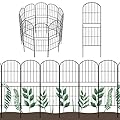 OUSHENG Decorative Garden Fence Fencing, 36in (H) x 16ft (L) Rustproof Metal Wire Panel Border Animal Barrier for Dog, Flower Edging for Yard Landscape Patio Outdoor Decor, Arched