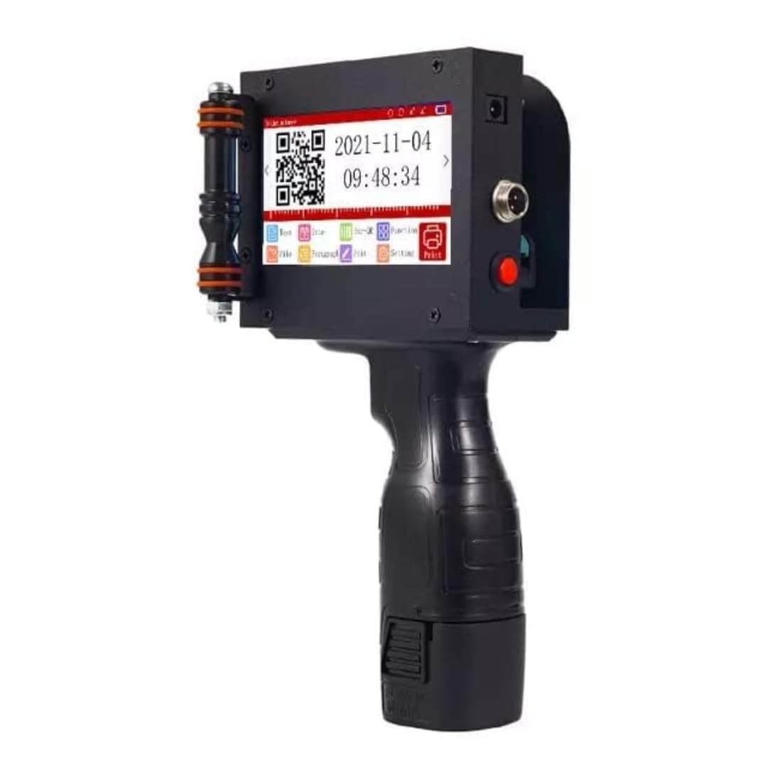 12.7mm Handheld Smart Date Coder TIJ Inkjet Printer | Batch Code, Logo, MFG & Expiry Printing Machine for Plastic Bottles & Labels-image-22