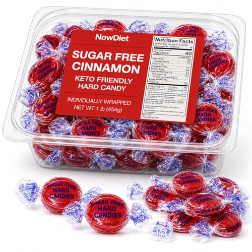 Sugar Free Cinnamon Hard Candy Discs - 1 Pound Resealable