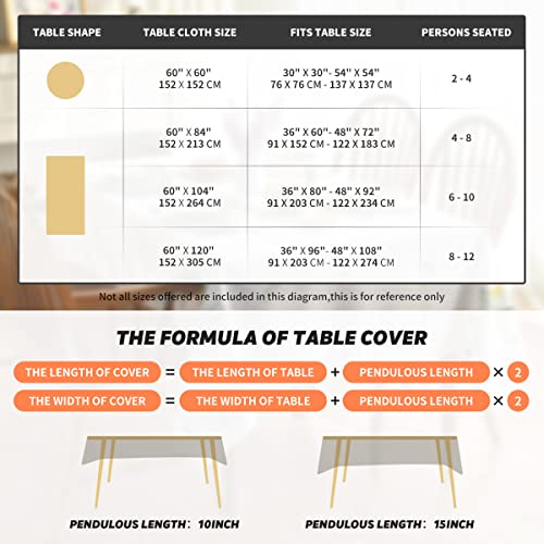 Horaldaily Christmas Tablecloth 60×84 Inch, Let It Snow Red Buffalo Plaid Washable Table Cover For Party Picnic Dinner Decor #TOP5