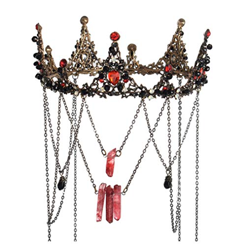 Wedding Crown Baroque Queen Crown Rhinestone Wedding Crown Tiara for Women Costume Party Hair Accessories
