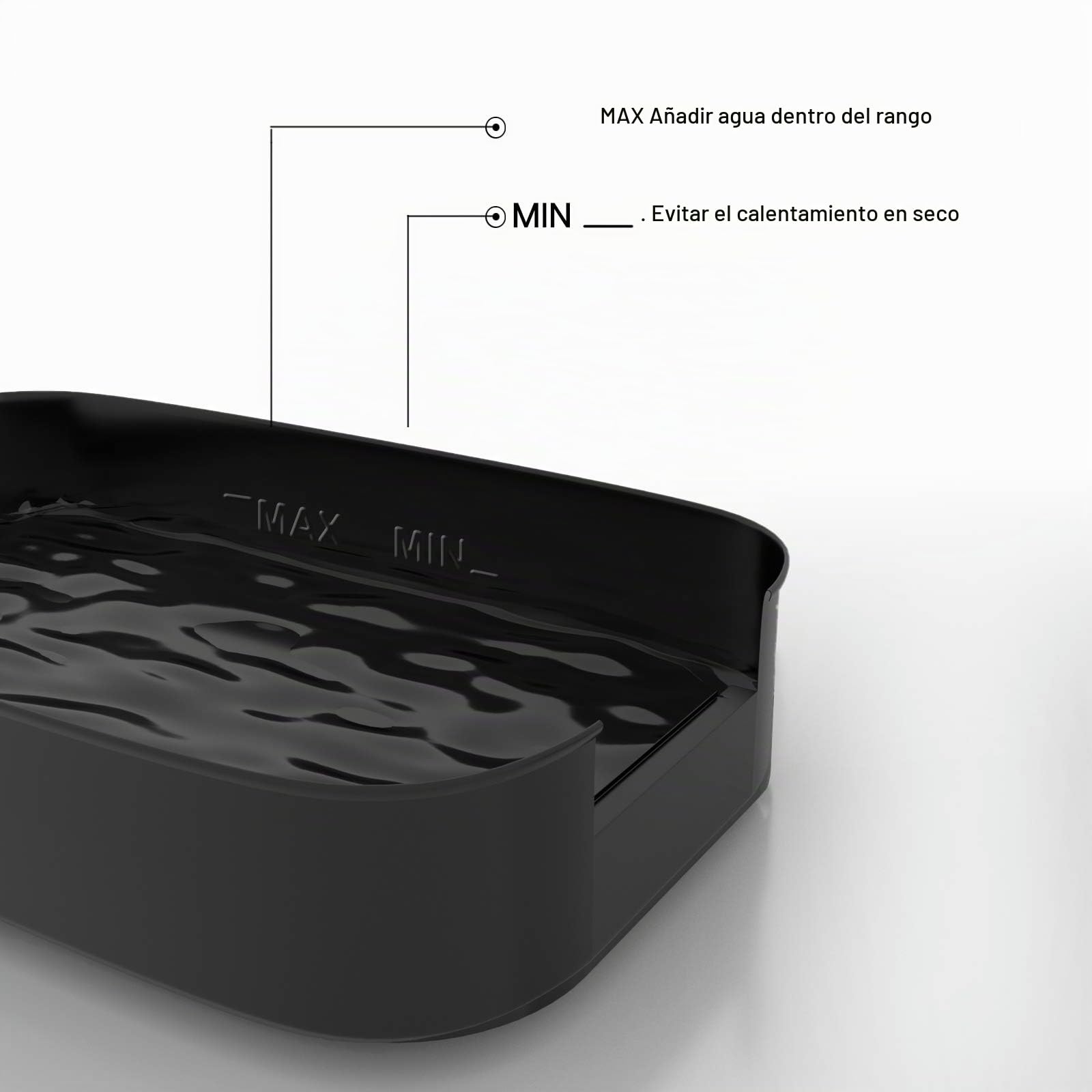 Parrilla Barbacoa, Barbacoa Éléctrica Grill Electrico BBQ Sin Humo de Mesa con Bandeja Recoge Grasa para Exterior Interior, Temperatura Ajustable, 1800W - Nero