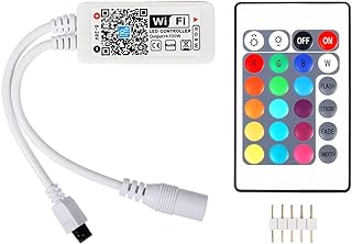 WiFi Wireless RGBW(CW+WW) LED Smart Controller Alexa Google Home IFTTT Compatible,Working with Android,iOS System,RGBW Strip Lights DC 12V 24V