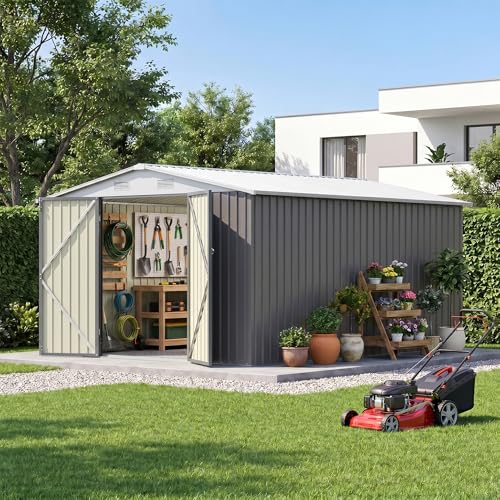 Patiowell 10x12 FT Metal Shed