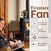 Fizbxhg Heat Powered Wood Stove Fan for Buddy Heater - 6-Blade Fireplace Fan, Increases 80% More Warmth for Wood/Log Burner & Wood Burning Stove