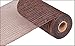 10 inch x 30 feet Deco Poly Mesh Ribbon - Metallic Chocolate Brown and Copper : RE1301E2