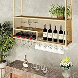 Botellero Vino Estanterias Metalicas Almacenaje Estanterias Colgantes De Techo Estanteria Pared Soporte De Planta Retro Americano, Barra De Bar, Cocina, Estante De Almacenamiento Para Colgar En La Par