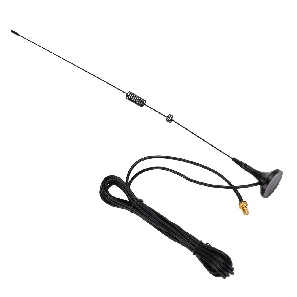 Antena Walkie Talkie, dwuzakresowa samochodowa antena radiowa VHF/UHF SMA Jack do UV-5R.