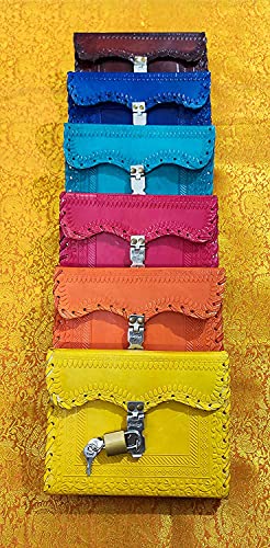 Image of Vintage Fashion Leather Diary For Men Genuine Antique Handmade Office Use Paper Notebook Journal With Craft Lock And Key Boy And Girl 7 X 5 Inch - 200