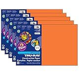 Dixon Ticonderoga CO - Pacon Tru-Ray Construction Paper, Orange, 12