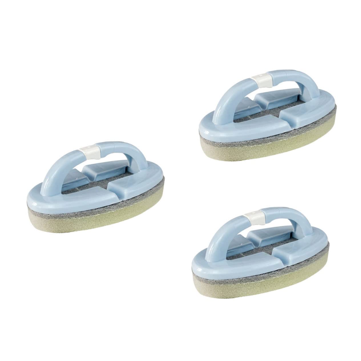 DECHOUS Pool Brush 3pcs Foldable Scrub Brush for Pool Wall Easy to Grip Random Color