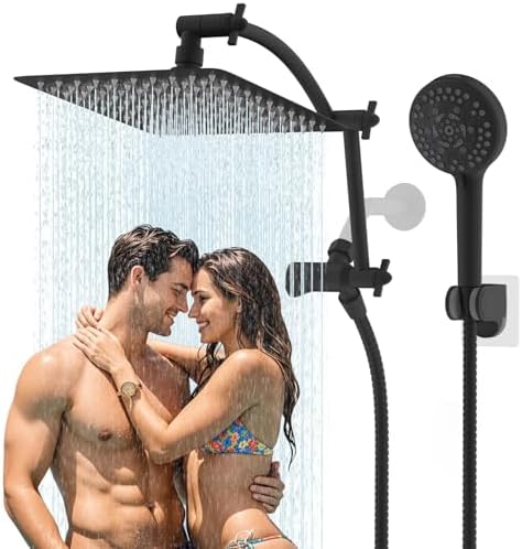 Hibbent All Metal cUPC Certified Shower Head, 10'' High Pressure ...