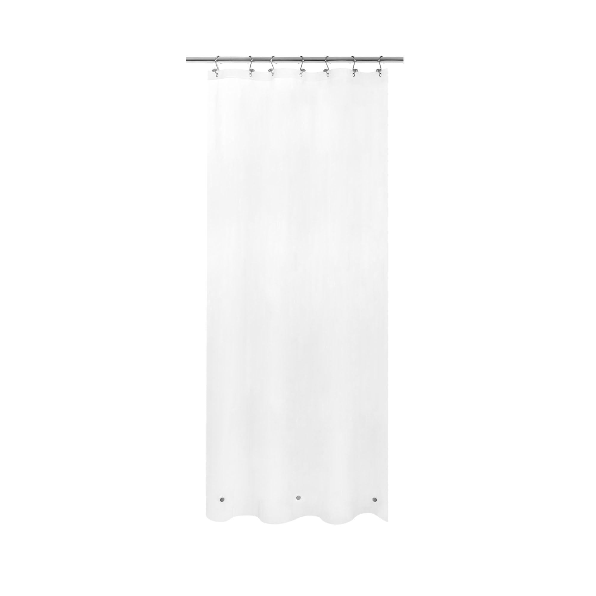 Barossa Design Frosted Stall Shower Curtain Liner with 3 Magnets 36 x 72