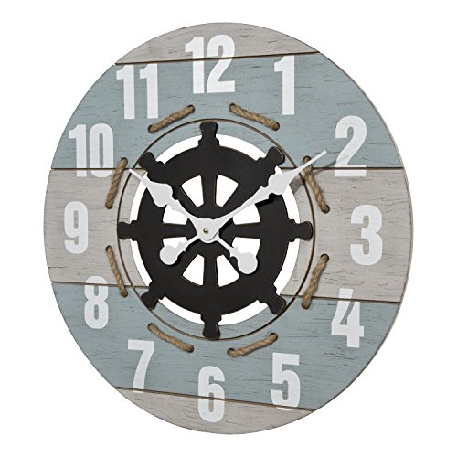 La Crosse Clock Co. 24" Coastal MDF Analog Wall Clock - Image 2