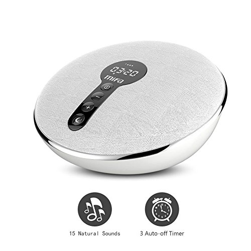 MIFA A60 with 15 Natural Sounds and 3 Auto-off Timer icons