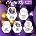ALL-IN-1 Purple and Gold Balloon Arch & Garland Kit – Small and Large Purple Gold Balloons with Confetti – Lavender, Dark Purples, Pastel Purples Lilac Party Decorations for Birthday and Graduation