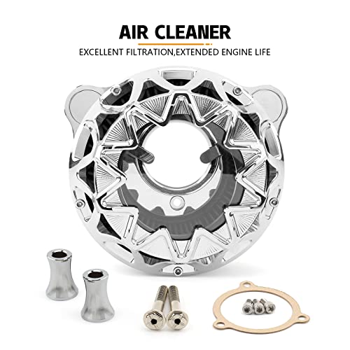 Clear Filters Air Cleaner Kit Sucker Chrome For Harley Touring Road King Street Glide Electra Road Glide Trike Glides 2008-2016 #TOP1