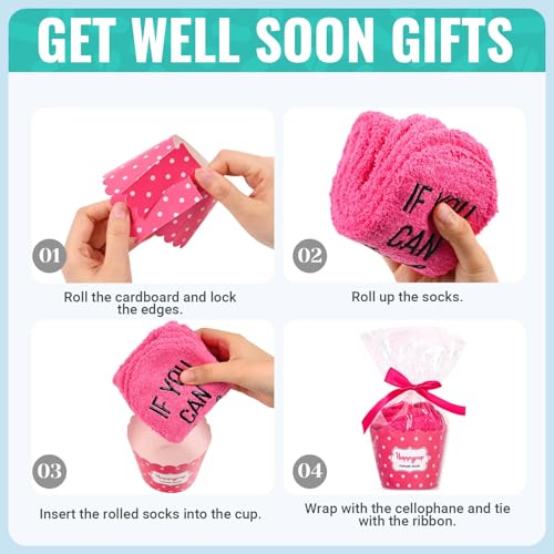 Image of HAPPYPOP Cancer Gifts for Patients - Breast Cancer Socks for Survivors, Chemo Gift Ideas