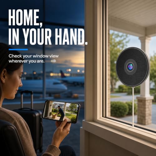 2 Pack Window Security Camera, 2K Smart Window Camera with Color Night Vision , Stick On Window Cameras for Home Security With 5G & 2.4G Dual Band, Two Way Audio Camera for Window, Motion Detection - image 7