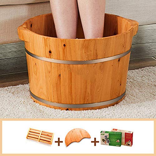 Balde de madera para spa de pies RIEJIN A3 miniatura 2